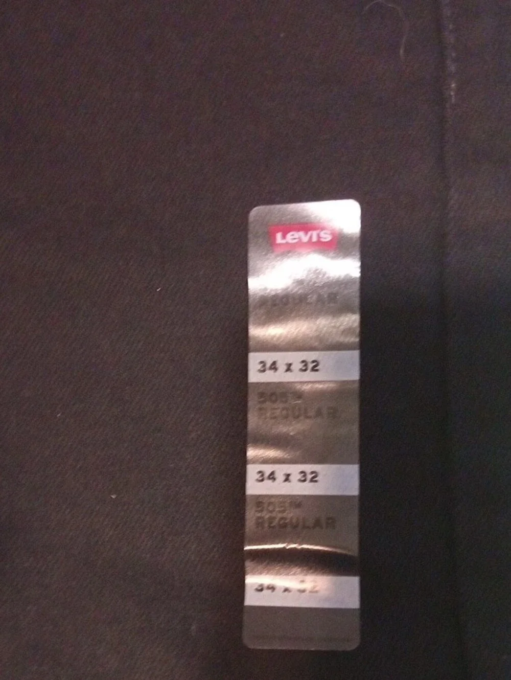 Levi's Black 505 Regular Jeans.